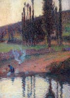 Laundress Kneeling at the Edge of the Water