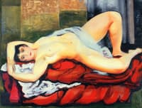 Nude Lying on a White Sheet