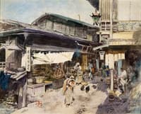 Street Scene in Ikao, Japan