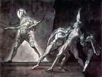 Hamlet and his father's Ghost