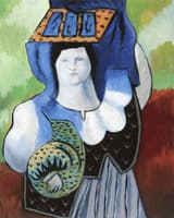 Fisherwoman with Basket