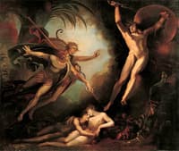 Satan Starting from the Touch of Ithuriel’s Spear