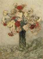 Carnations in a vase