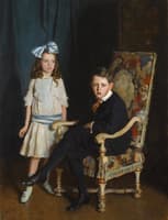 Portrait of Jean McKelvie Sclater-Booth and her brother