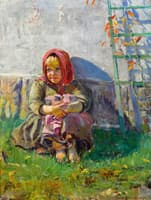 Little Girl in the Garden