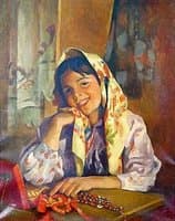 Girl in a Russian Costume
