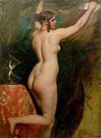 Standing Female Nude with Helmet