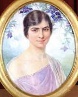 Jeune femme en buste