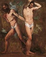Two Standing Male Nudes