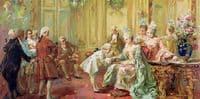 The presentation of the young Mozart to Mme de Pompadour at Versailles in 1763