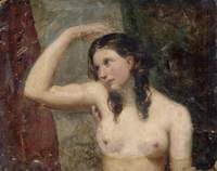 Girl Touching her Head