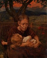 Grandmother with a toddler