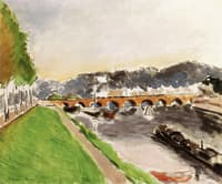 The Sevres Bridge with Barge