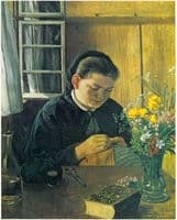 Girl Sewing