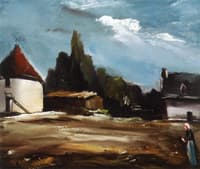 A Farmer in Her Yard