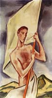 Young Man with Flag