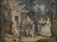 Woman at Spinning Wheel
