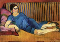 Woman Reclining on a Sofa