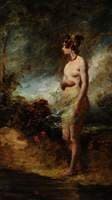 Female Nude Standing in the Open