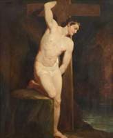 Academic Study of a Male Nude