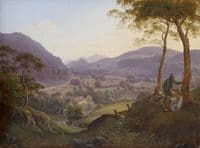 Mountains near Salzburg with a Young Couple