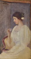Woman in a White Dress