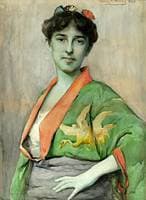 Woman in a Japanese Kimono
