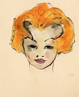 Head of a Girl, Orange Hair