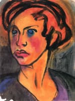Head of a Girl, Orange Hair