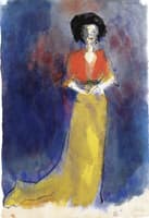 Actress in Yellow Skirt