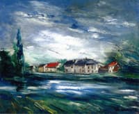 Village on the Banks of the River