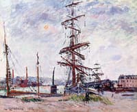 Boats at Dock in Le Havre
