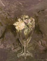 Peonies in a Crystal Vase