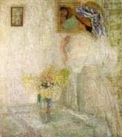 Woman at the mirror