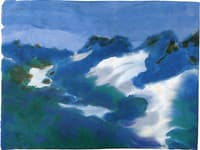 Mountain Landscape, Blue and Green