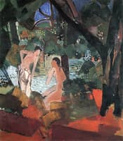Two Women by a River