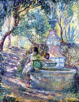 Saint-Tropez, Two Girls at the Fountain
