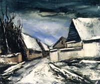 Village Street in the Snow