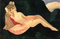 Nude with Dog