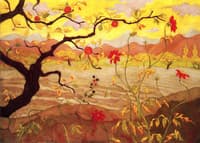 Apple Tree with Red Fruit