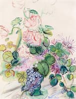 Bouquet with Bunch of Grapes
