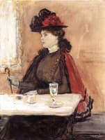 Young Woman in a Cafe