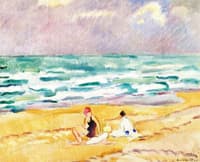 Three Figures on a Beach
