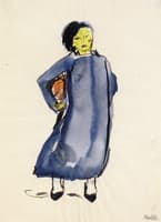 Chinese Woman, Blue Dress