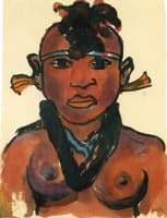 Woman with a Headband (full face)