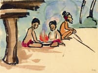 Natives by the Fire