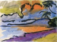 Bay with Palm Trees