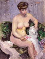 Model with a White Robe