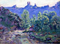 The Brigand Mill and the Ruin of the Chateau de Crozant