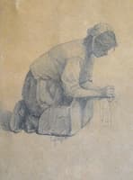 Study for the painting 'le lavoir de la houle'